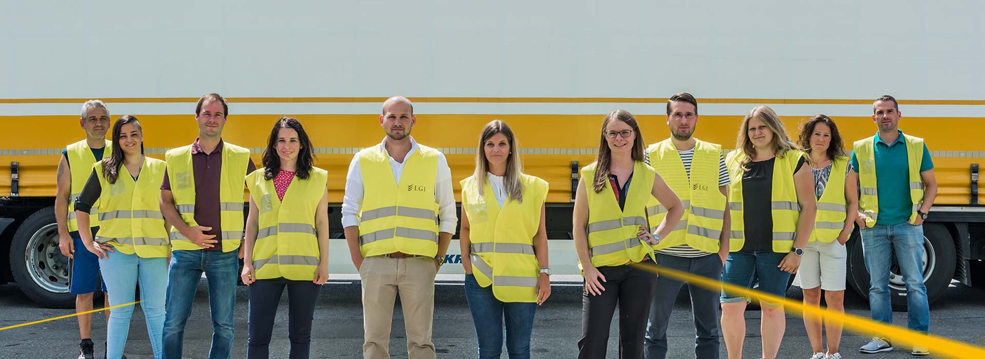 LGI Team infront of LGI truck